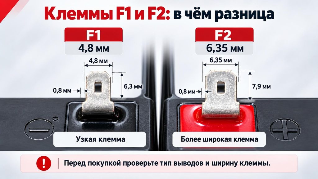 Клеммы F1 и F2: в чём разница
